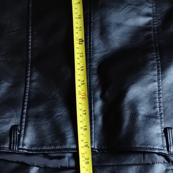 Love Tree Black Faux Leather Motorcycle Jacket - Picture 12 of 12